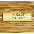 Kondensator 47 nF 1000 V axial ( MKT )
